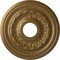 Ekena Millwork Galway Ceiling Medallion (Fits Canopies up to 3 1/4"), 15 3/4"OD x 3 1/4"ID x 1"P, Pale Gold CM15GAPAS - alternate 1